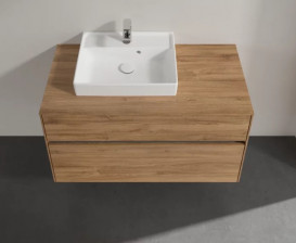 Тумба під раковину Villeroy & Boch Collaro 100х50 см ДСП дуб канзас C01400RH