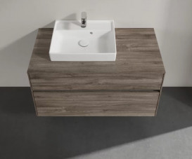 Тумба под раковину Villeroy & Boch Collaro 100х50 см ДСП каменный дуб C01400RK