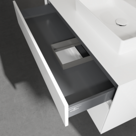 Тумба под раковину Villeroy & Boch Collaro 100х50 см МДФ глянцевый белый C01500DH