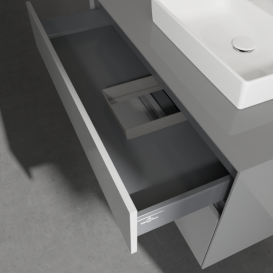 Тумба під раковину Villeroy & Boch Collaro 100х50 см МДФ глянсовий сірий C01500FP