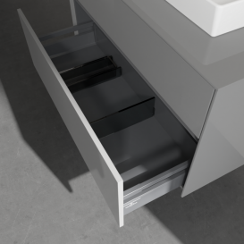 Тумба під раковину Villeroy & Boch Collaro 100х50 см МДФ глянсовий сірий C01500FP