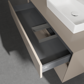 Тумба под раковину Villeroy & Boch Collaro 100х50 см ДСП трюфель серый C01500VG