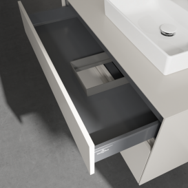 Тумба под раковину Villeroy & Boch Collaro 100х50 см ДСП мягкий серый C01500VK