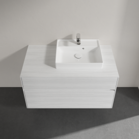 Тумба под раковину Villeroy & Boch Collaro 100х50 см ДСП белое дерево C01500E8