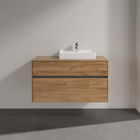 Тумба під раковину Villeroy & Boch Collaro 100х50 см ДСП дуб канзас C01500RH
