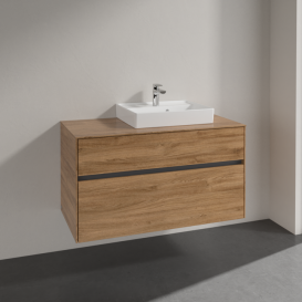 Тумба під раковину Villeroy & Boch Collaro 100х50 см ДСП дуб канзас C01500RH