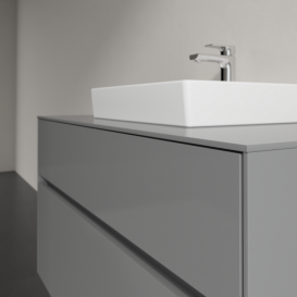 Тумба під раковину Villeroy&Boch Collaro 100х50 см МДФ глянсовий сірий C01600FP