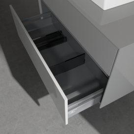 Тумба під раковину Villeroy&Boch Collaro 100х50 см МДФ глянсовий сірий C01600FP