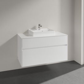 Тумба под раковину Villeroy & Boch Collaro 100х50 см ДСП белый матовый C01600MS