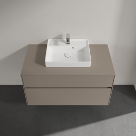 Тумба под раковину Villeroy & Boch Collaro 100х50 см ДСП трюфель серый C01600VG