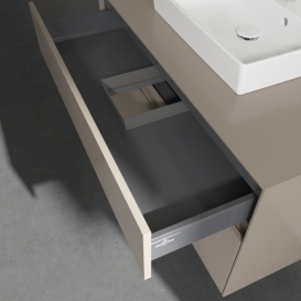 Тумба под раковину Villeroy & Boch Collaro 100х50 см ДСП трюфель серый C01600VG