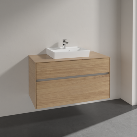Тумба под раковину Villeroy & Boch Collaro 100х50 см ДСП северный дуб C01600VJ