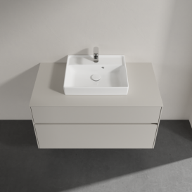 Тумба под раковину Villeroy & Boch Collaro 100х50 см ДСП мягкий серый C01600VK