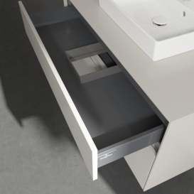 Тумба под раковину Villeroy & Boch Collaro 100х50 см ДСП мягкий серый C01600VK