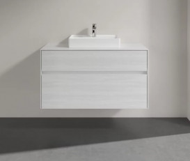 Тумба под раковину Villeroy & Boch Collaro 100х50 см ДСП белое дерево C01600E8