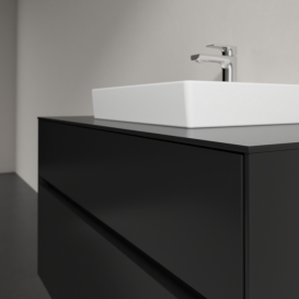 Тумба под раковину Villeroy & Boch Collaro 100х50 см МДФ черный матовый лак C01600PD