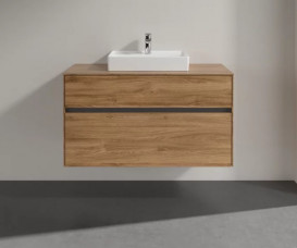 Тумба під раковину Villeroy & Boch Collaro 100х50 см ДСП дуб канзас C01600RH