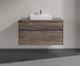 Тумба под раковину Villeroy & Boch Collaro 100х50 см ДСП каменный дуб C01600RK