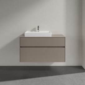 Тумба под раковину Villeroy & Boch Collaro 100х50 см ДСП трюфель серый C01700VG