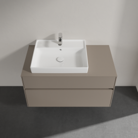 Тумба под раковину Villeroy & Boch Collaro 100х50 см ДСП трюфель серый C01700VG