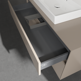 Тумба под раковину Villeroy & Boch Collaro 100х50 см ДСП трюфель серый C01700VG