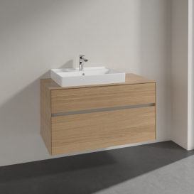 Тумба под раковину Villeroy & Boch Collaro 100х50 см ДСП северный дуб C01700VJ