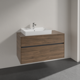 Тумба під раковину Villeroy & Boch Collaro 100х50 см ДСП дуб аризона C01700VH