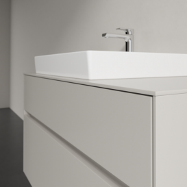 Тумба под раковину Villeroy & Boch Collaro 100х50 см ДСП мягкий серый  C01700VK