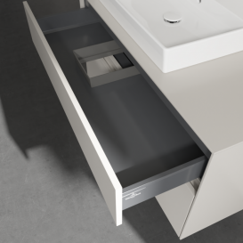 Тумба под раковину Villeroy & Boch Collaro 100х50 см ДСП мягкий серый  C01700VK