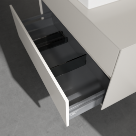 Тумба под раковину Villeroy & Boch Collaro 100х50 см ДСП мягкий серый  C01700VK