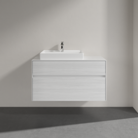 Тумба под раковину Villeroy & Boch Collaro 100х50 см ДСП белое дерево C01700E8