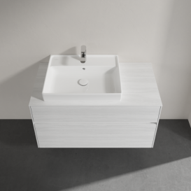 Тумба под раковину Villeroy & Boch Collaro 100х50 см ДСП белое дерево C01700E8