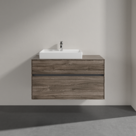 Тумба под раковину Villeroy & Boch Collaro 100х50 см ДСП каменный дуб  C01700RK