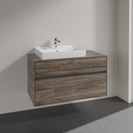 Тумба под раковину Villeroy & Boch Collaro 100х50 см ДСП каменный дуб  C01700RK