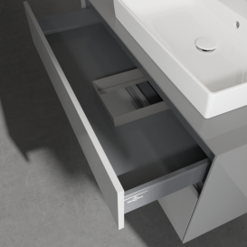 Тумба под раковину Villeroy & Boch Collaro 100х50 см МДФ глянцевый серый C01800FP