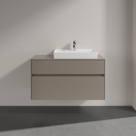 Тумба під раковину Villeroy & Boch Collaro 100х50 см ДСП сірий трюфель C01800VG