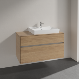 Тумба під раковину Villeroy & Boch Collaro 100х50 см ДСП північний дуб C01800VJ