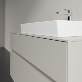 Тумба під раковину Villeroy&Boch Collaro 100х50 см ДСП м'який сірий C01800VK