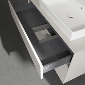 Тумба під раковину Villeroy&Boch Collaro 100х50 см ДСП м'який сірий C01800VK