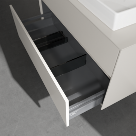 Тумба під раковину Villeroy&Boch Collaro 100х50 см ДСП м'який сірий C01800VK