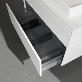 Тумба під раковину Villeroy&Boch Collaro 100х50 см ДСП біле дерево C01800E8