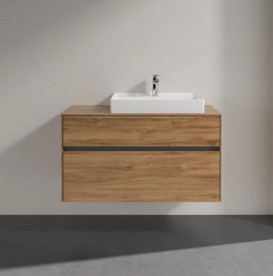 Тумба под раковину Villeroy & Boch Collaro 100х50 см ДСП дуб канзас C01800RH