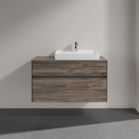 Тумба под раковину Villeroy & Boch Collaro 100х50 см ДСП каменный дуб C01800RK