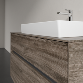 Тумба под раковину Villeroy & Boch Collaro 100х50 см ДСП каменный дуб C01800RK