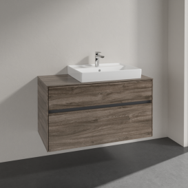 Тумба под раковину Villeroy & Boch Collaro 100х50 см ДСП каменный дуб C01800RK