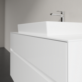 Тумба под раковину Villeroy & Boch Collaro 100х50 см МДФ глянцевый белый C01900DH