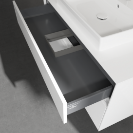 Тумба под раковину Villeroy & Boch Collaro 100х50 см МДФ глянцевый белый C01900DH