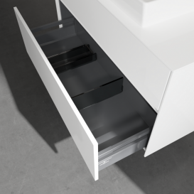 Тумба под раковину Villeroy & Boch Collaro 100х50 см МДФ глянцевый белый C01900DH