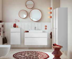 Тумба под раковину Villeroy & Boch Collaro 100х50 см МДФ глянцевый белый C01900DH