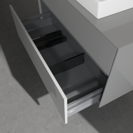 Тумба под раковину Villeroy & Boch Collaro 100х50 см МДФ глянцевый серый C01900FP